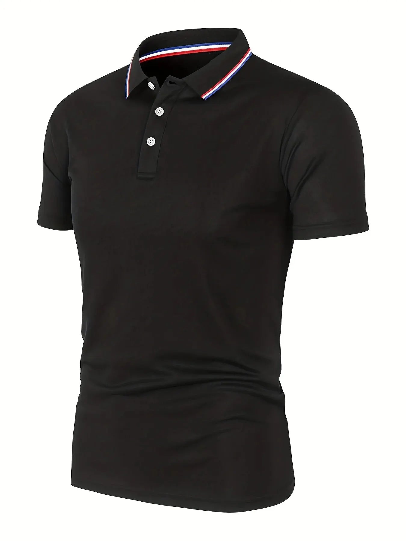 Men's Casual Polo Shirt | Short Sleeve Solid Color Tee 16