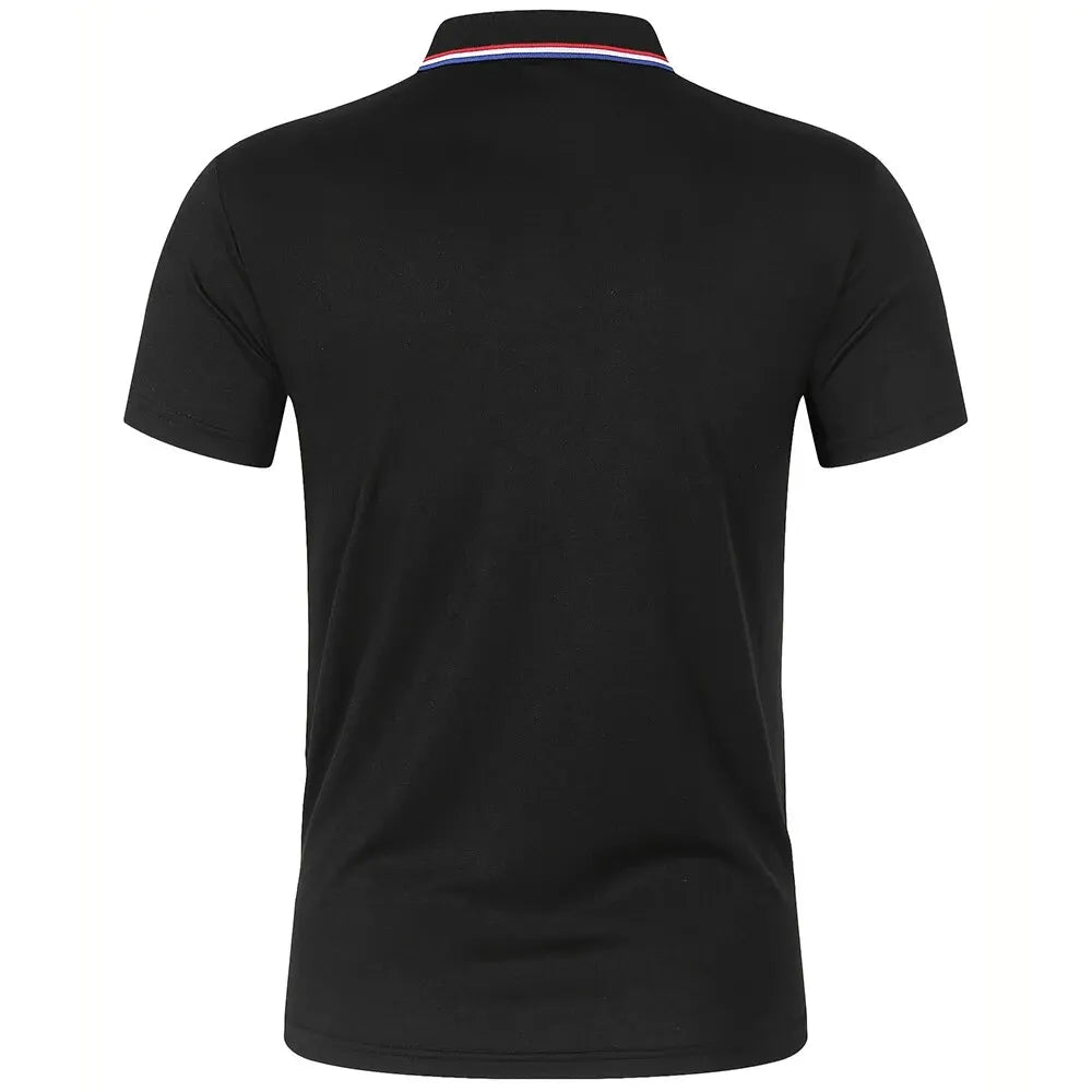 Men's Casual Polo Shirt | Short Sleeve Solid Color Tee 1