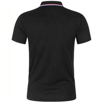 Men's Casual Polo Shirt | Short Sleeve Solid Color Tee 1