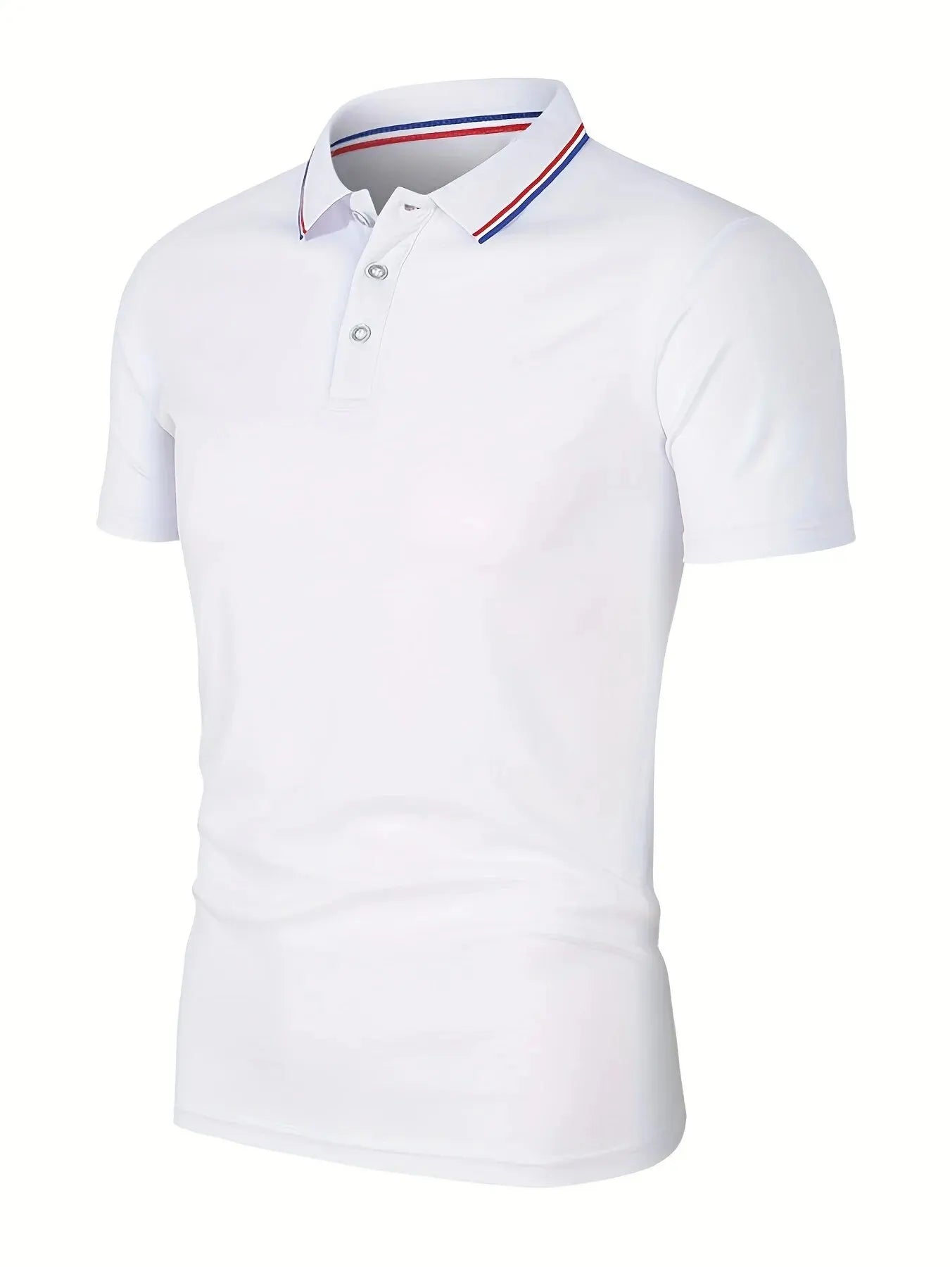 Men's Casual Polo Shirt | Short Sleeve Solid Color Tee 8