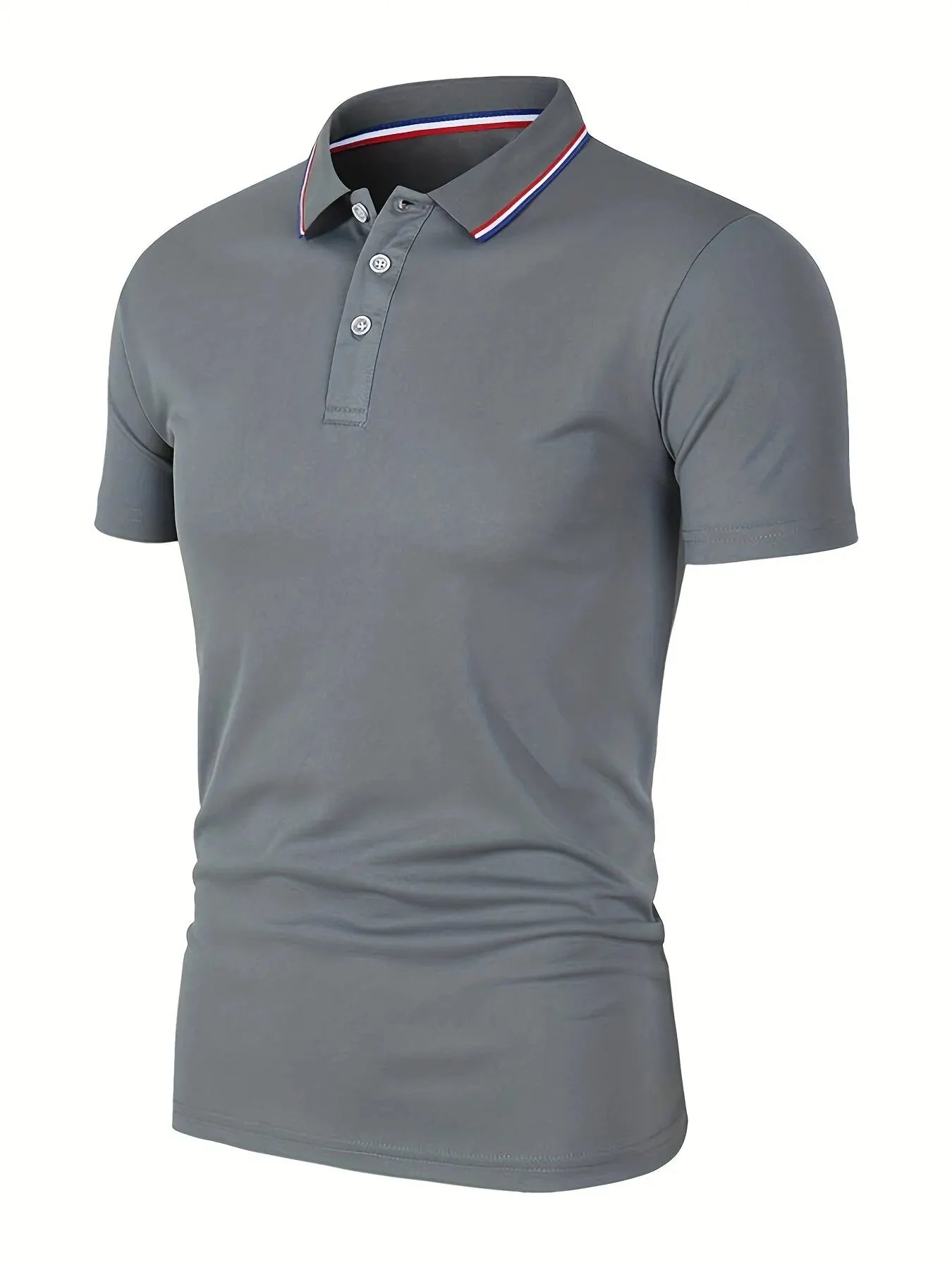 Men's Casual Polo Shirt | Short Sleeve Solid Color Tee 9