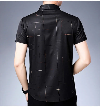 Men's Casual Short Sleeve Shirt | Wrinkle Resistant Top 5