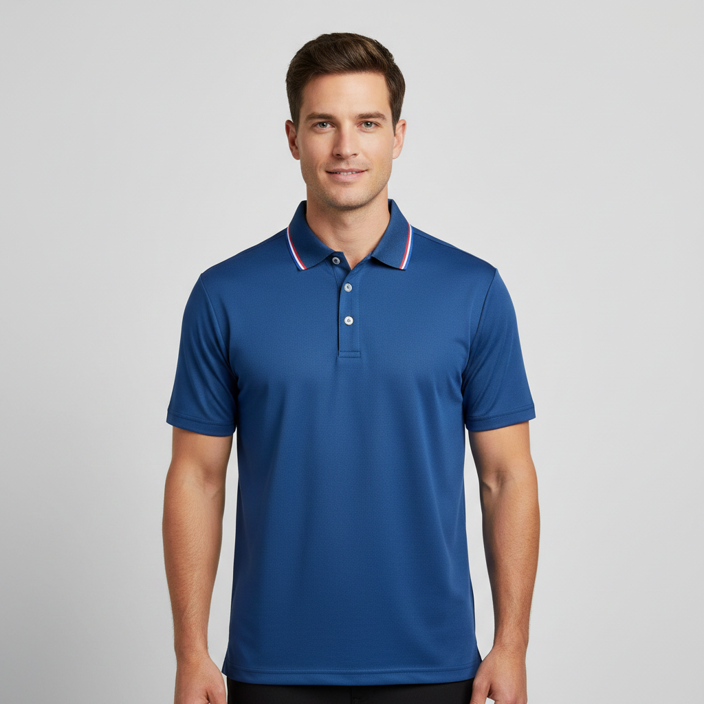 Men's Casual Polo Shirt | Short Sleeve Solid Color Tee