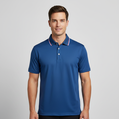 Men's Casual Polo Shirt | Short Sleeve Solid Color Tee