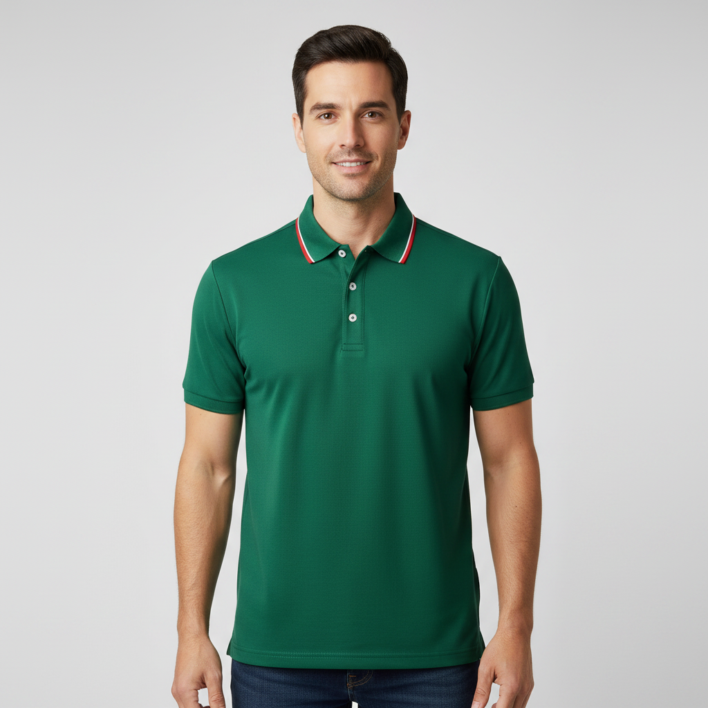 Men's Casual Polo Shirt | Short Sleeve Solid Color Tee