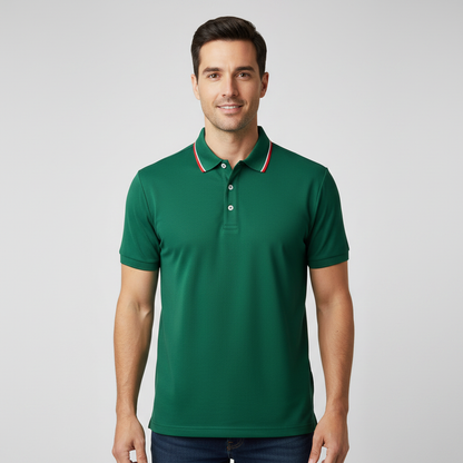 Men's Casual Polo Shirt | Short Sleeve Solid Color Tee